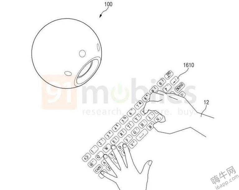 三星新专利曝光！可穿戴投影仪，手势操控虚拟键盘？