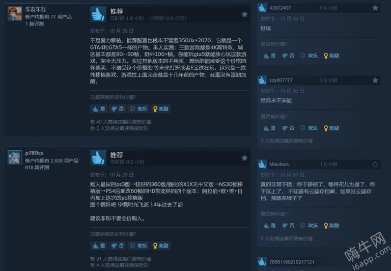 《大表哥1》PC版跑到144帧，steam首日好评率远超二代