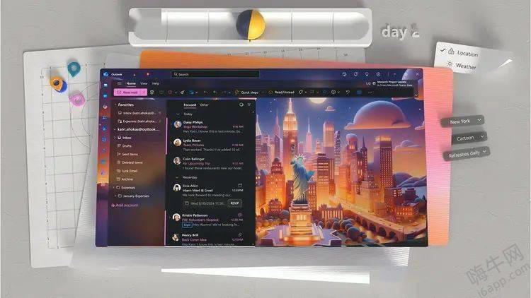 微软Outlook再升级！全新AI主题功能，让你的邮件更有个性