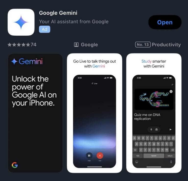 谷歌新招来袭：Gemini AI 独立应用在菲律宾 iOS 平台悄然亮相