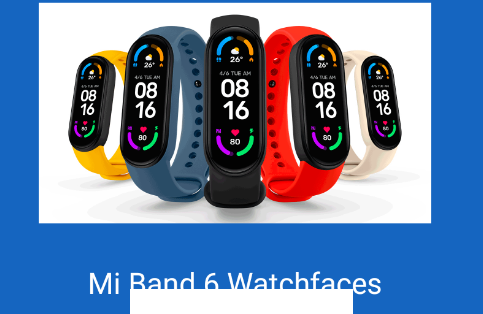 Mi Band 6 Watchfaces app