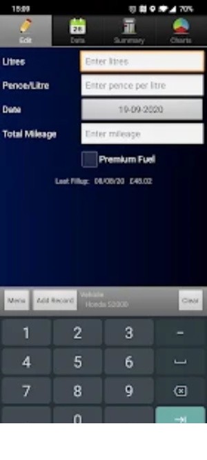 MPG Calculator app2